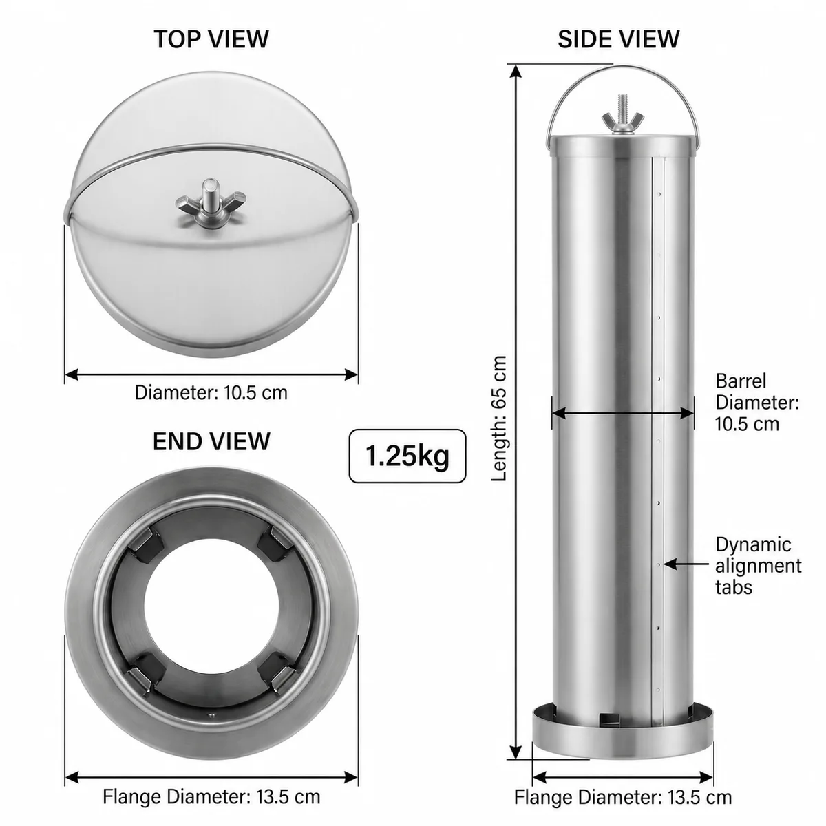 304 Stainless Steel Drop-In Cup Dispenser with Dynamic Alignment Tabs — Model 92014 detail 1