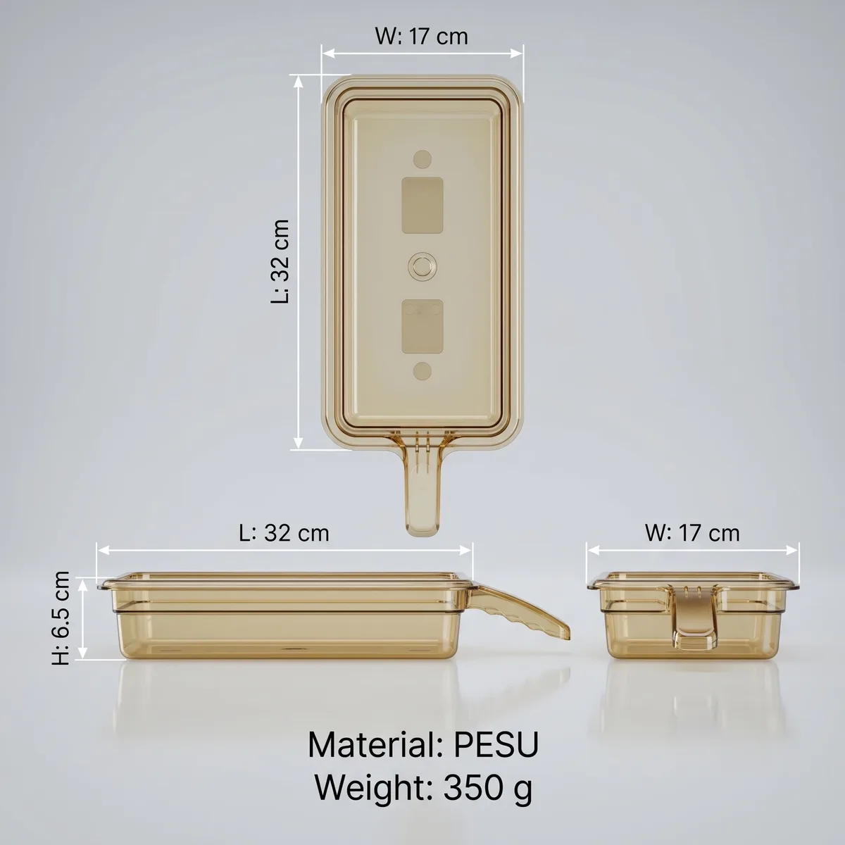 Single-Handle PESU High-Heat Food Pan detail 1