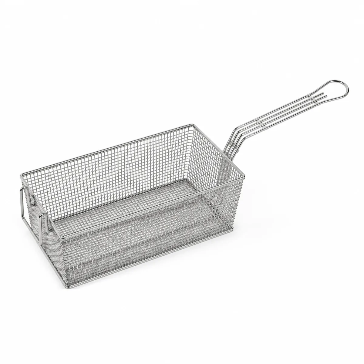 Chicken Wing Fry Basket with Reinforced Handle Mount